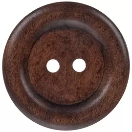 Round Dark Wood Buttons