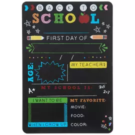 First To Last Day Of School Wood Chalkboard