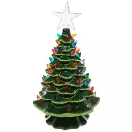 Green Light Up Christmas Tree