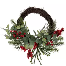 Eucalyptus & Berry Twig Wreath