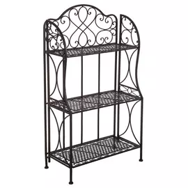 Antique Bronze Three-Tiered Baker's Rack