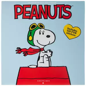 Peanuts Cartoon All Over Print Stickers Design 24 Oz. Plastic