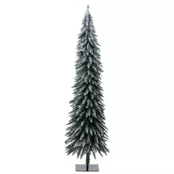 6/7/8 Feet Artificial Christmas Tree with Remote-controlled Color