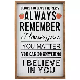 Before You Leave This Class Wood Wall Decor