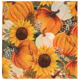 Pumpkins & Sunflowers Napkins - Small