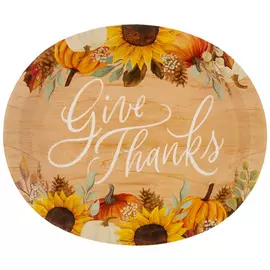 Give Thanks Paper Plates - Large