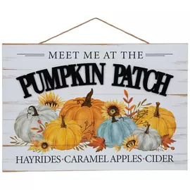 Pumpkin Patch Wood Wall Decor