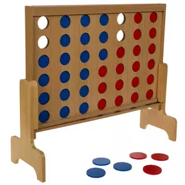 Giant Wood Four-In-A-Row Game