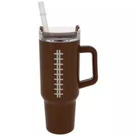 Football Stainless Steel Tumbler