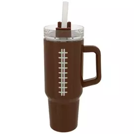 Football Stainless Steel Tumbler