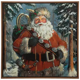 Mountain Santa Canvas Wall Decor