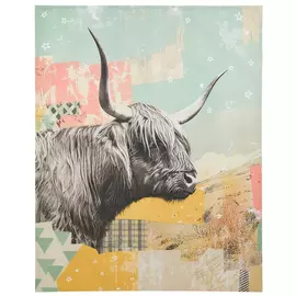 Highland Cow Collage Canvas Wall Decor