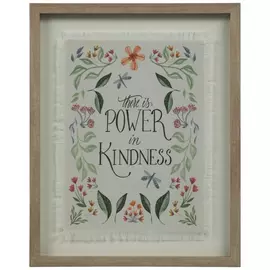 Power In Kindness Framed Wall Decor