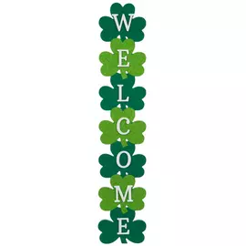 Welcome Shamrock Wood Wall Decor