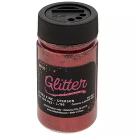 Crimson Extra Fine Glitter - 2 Ounces