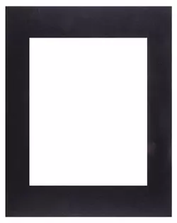 Single Regular Postcard Frame Kit., 8-1/4 x 10-1/ 4. Black Aluminum Frame.  Choose 2 mat colors. 1