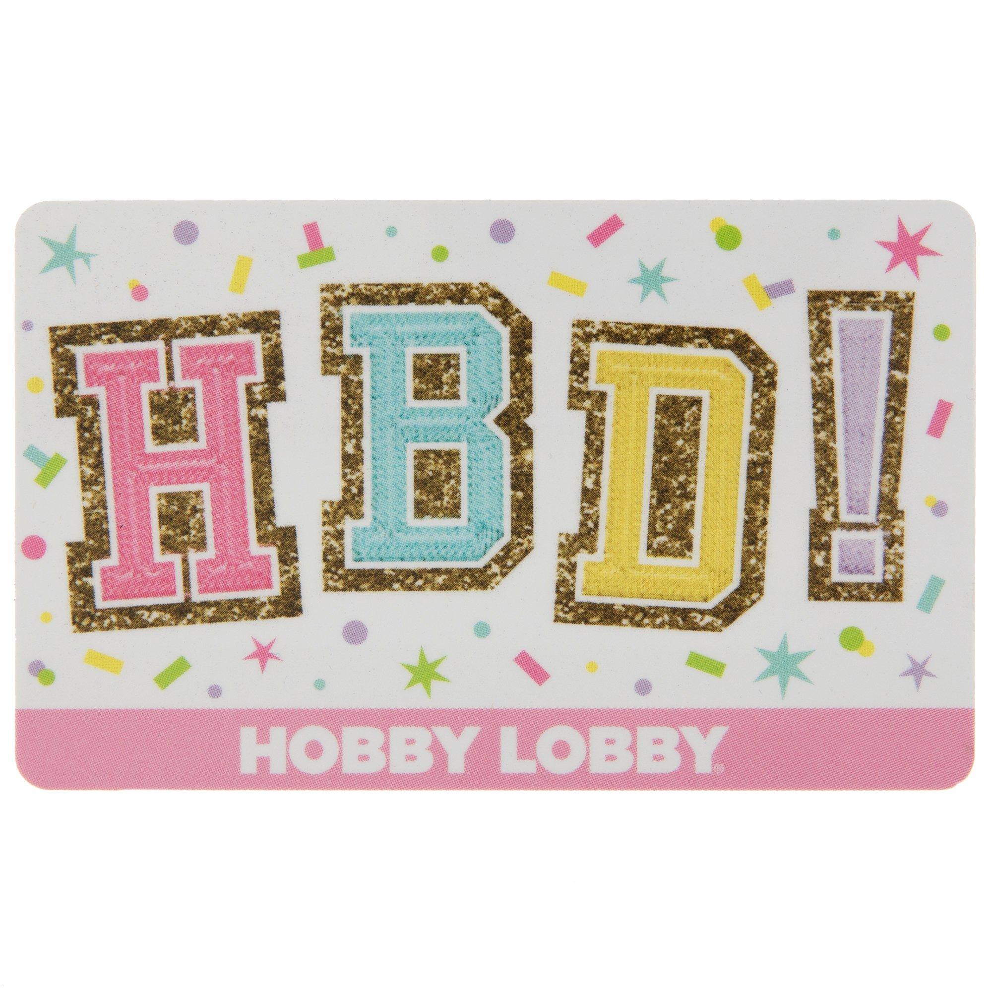 Happy Birthday Gift Card Hobby Lobby Gc Hbd   HBD