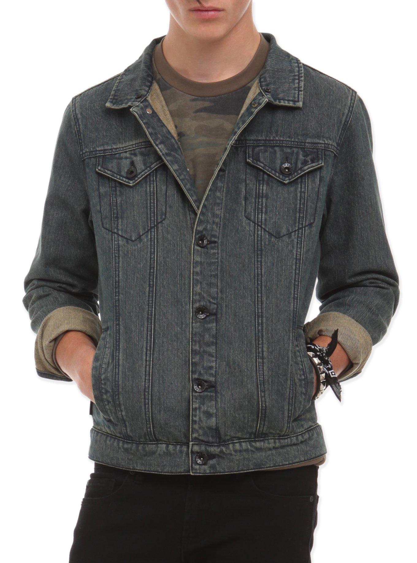 XXX RUDE Vintage Wash Denim Hooded Jacket, , alternate