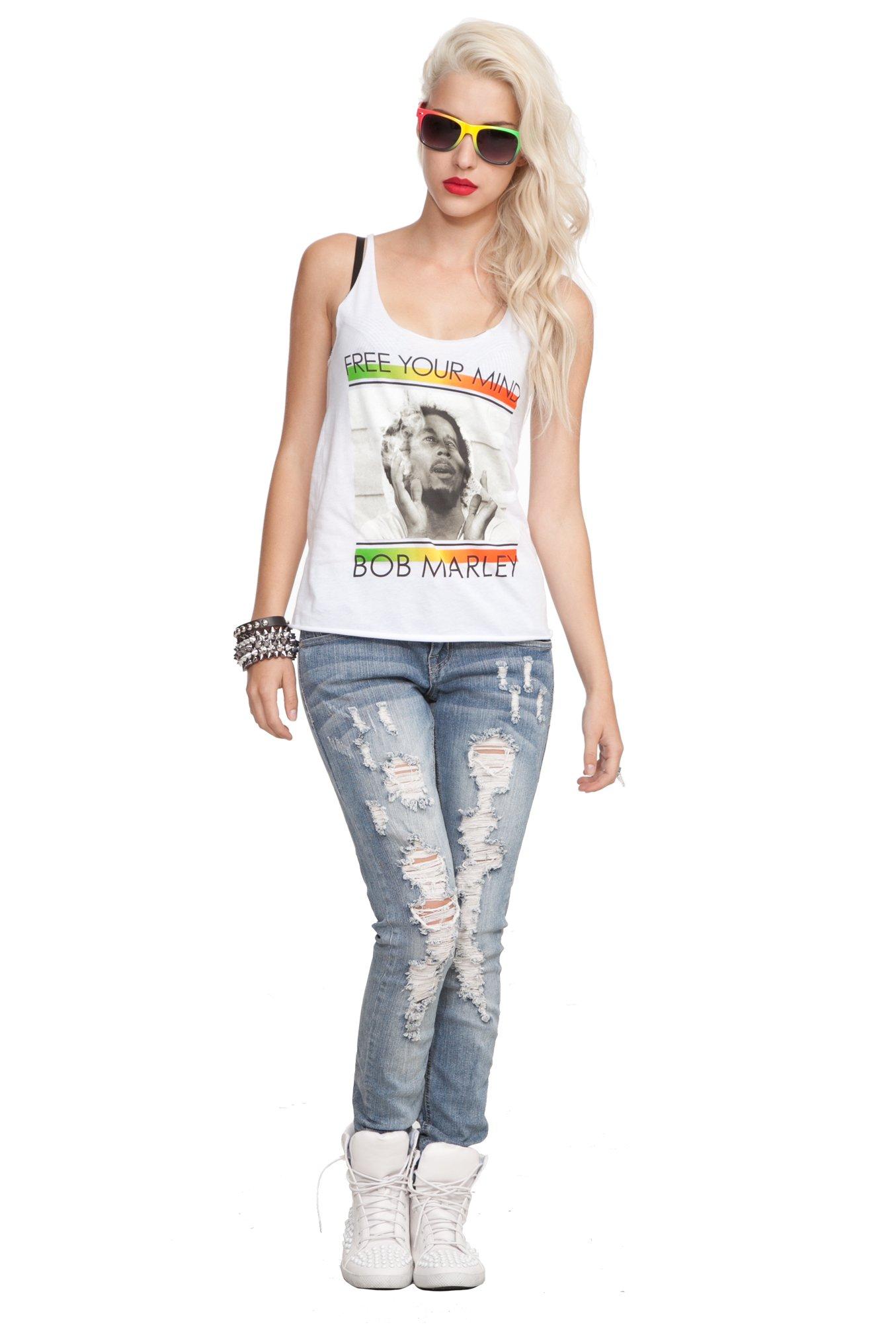 Bob Marley Free Your Mind Girls Tank Top, , alternate