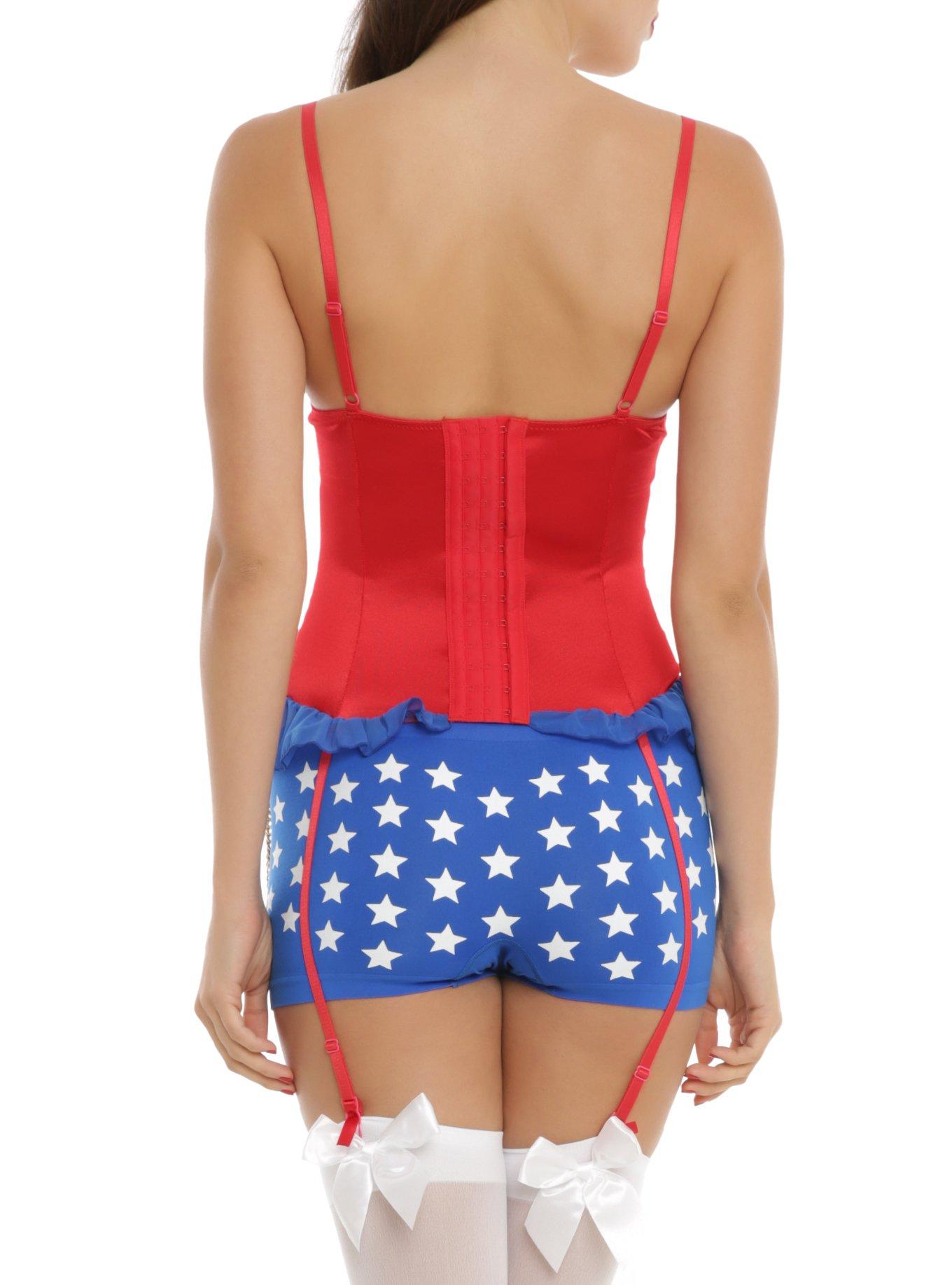 DC Comics Wonder Woman Caped Bustier, , alternate