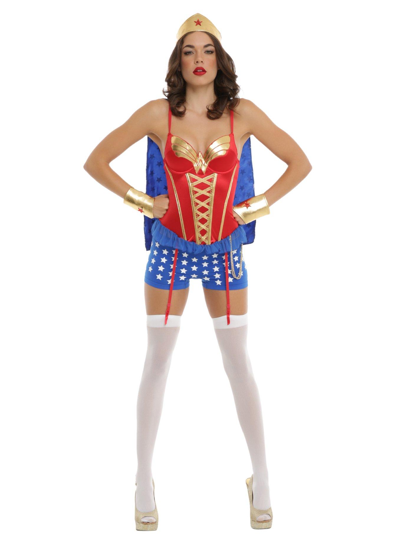 DC Comics Wonder Woman Caped Bustier, , alternate