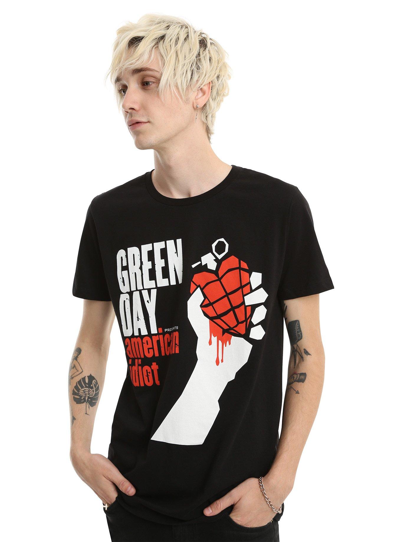 Green Day American Idiot T-Shirt, BLACK, alternate