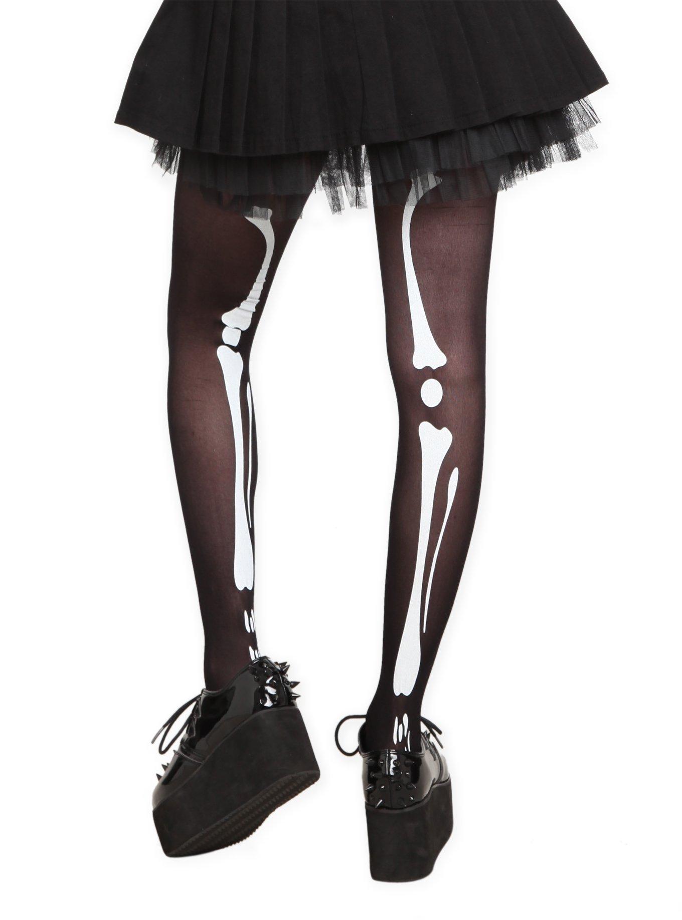 Skeleton Tights, , alternate