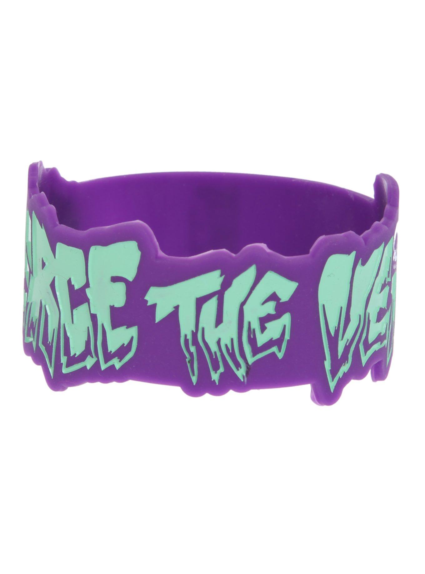 Pierce The Veil Die-Cut Logo Rubber Bracelet, , alternate