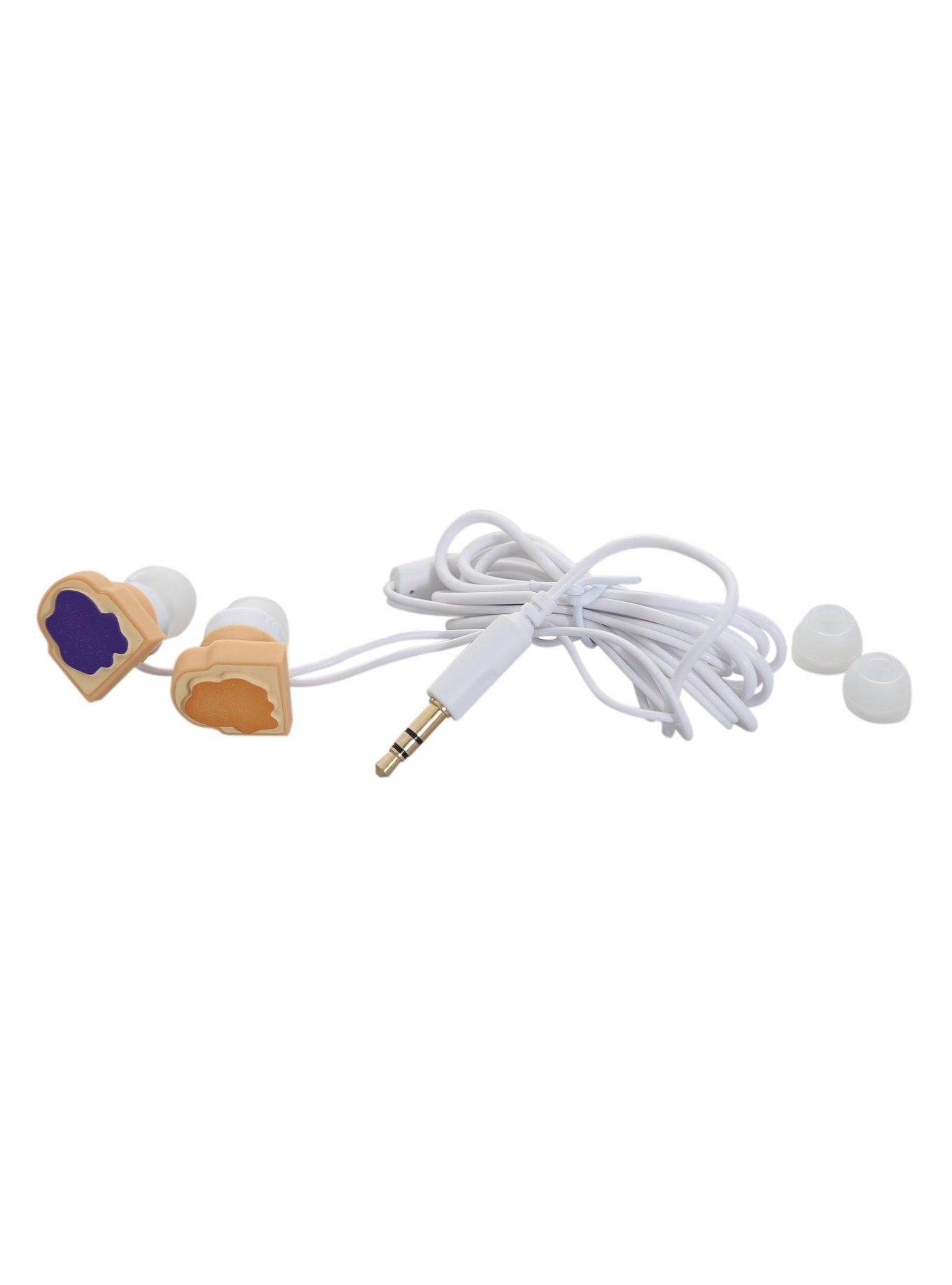 Peanut Butter And Jelly Sandwich Earbuds, , alternate