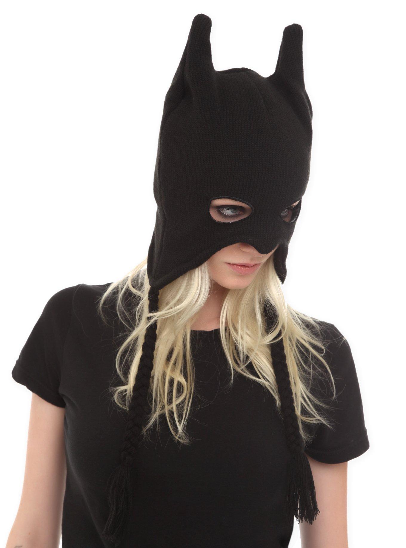 DC Comics Batman Half Mask Beanie, , alternate