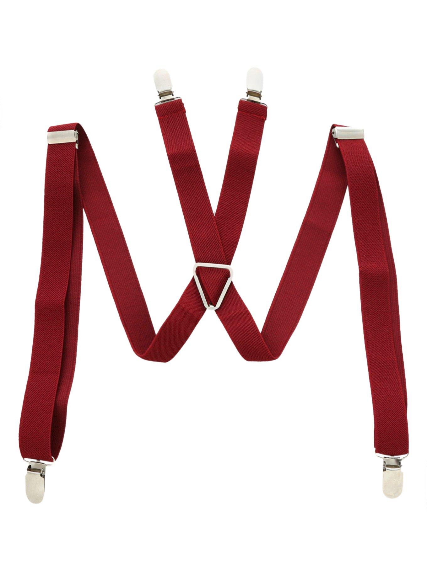 Burgundy Suspenders, , alternate