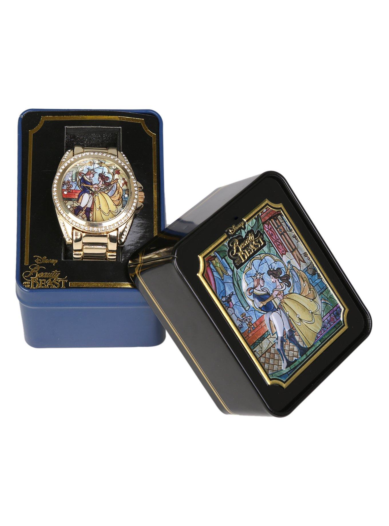 Disney Beauty And The Beast Stained Glass Watch, , alternate