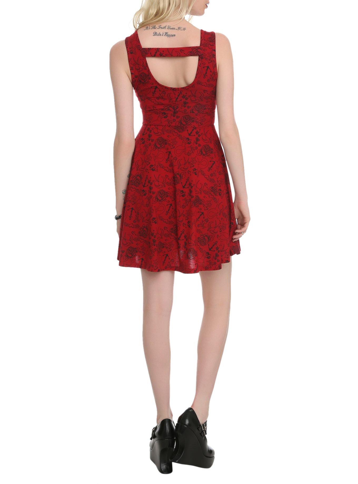 Ruby Pin-Up Dress, , alternate