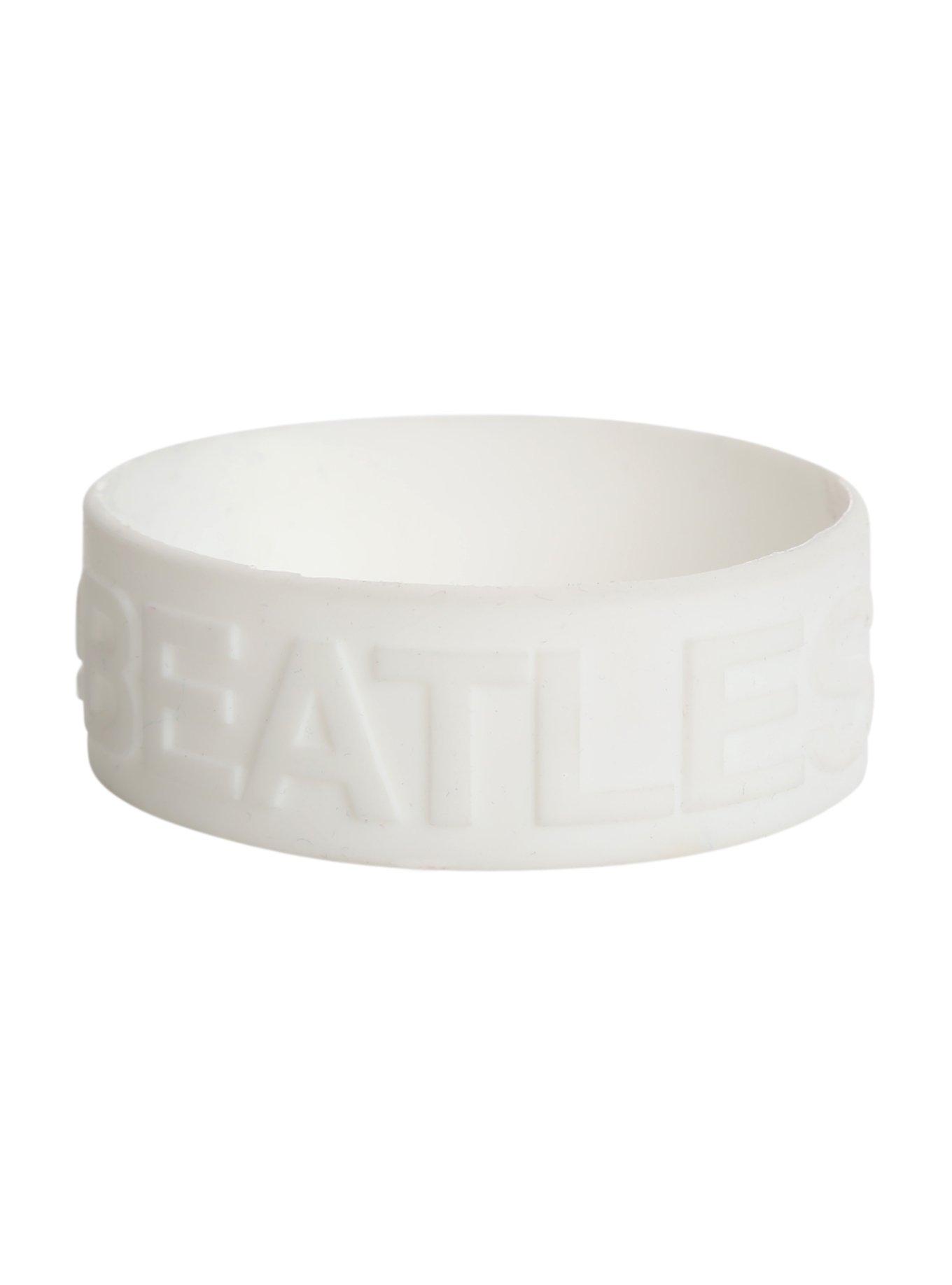 The Beatles White Rubber Bracelet, , alternate