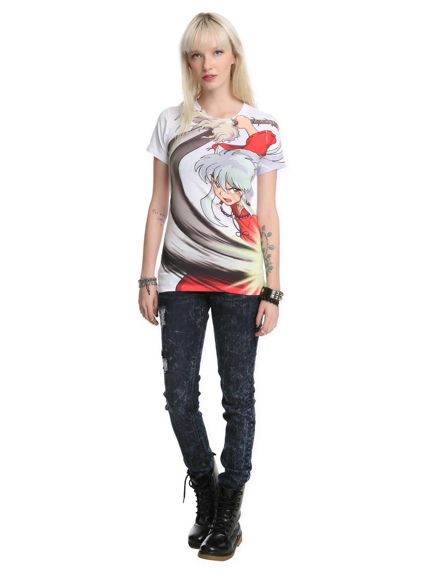 InuYasha Sword Slash Sublimation Girls T-Shirt, , alternate