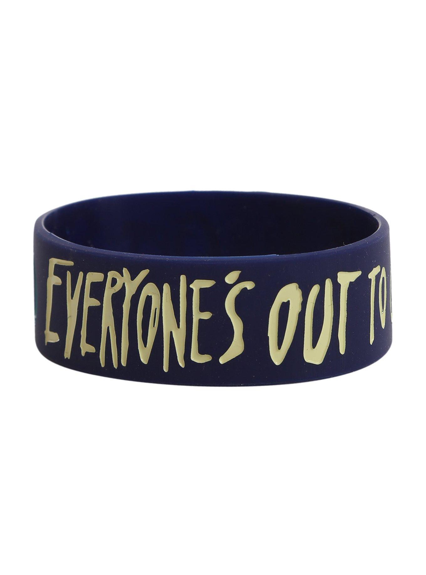 Get Scared Everyone's Out To Get Me Rubber Bracelet, , alternate