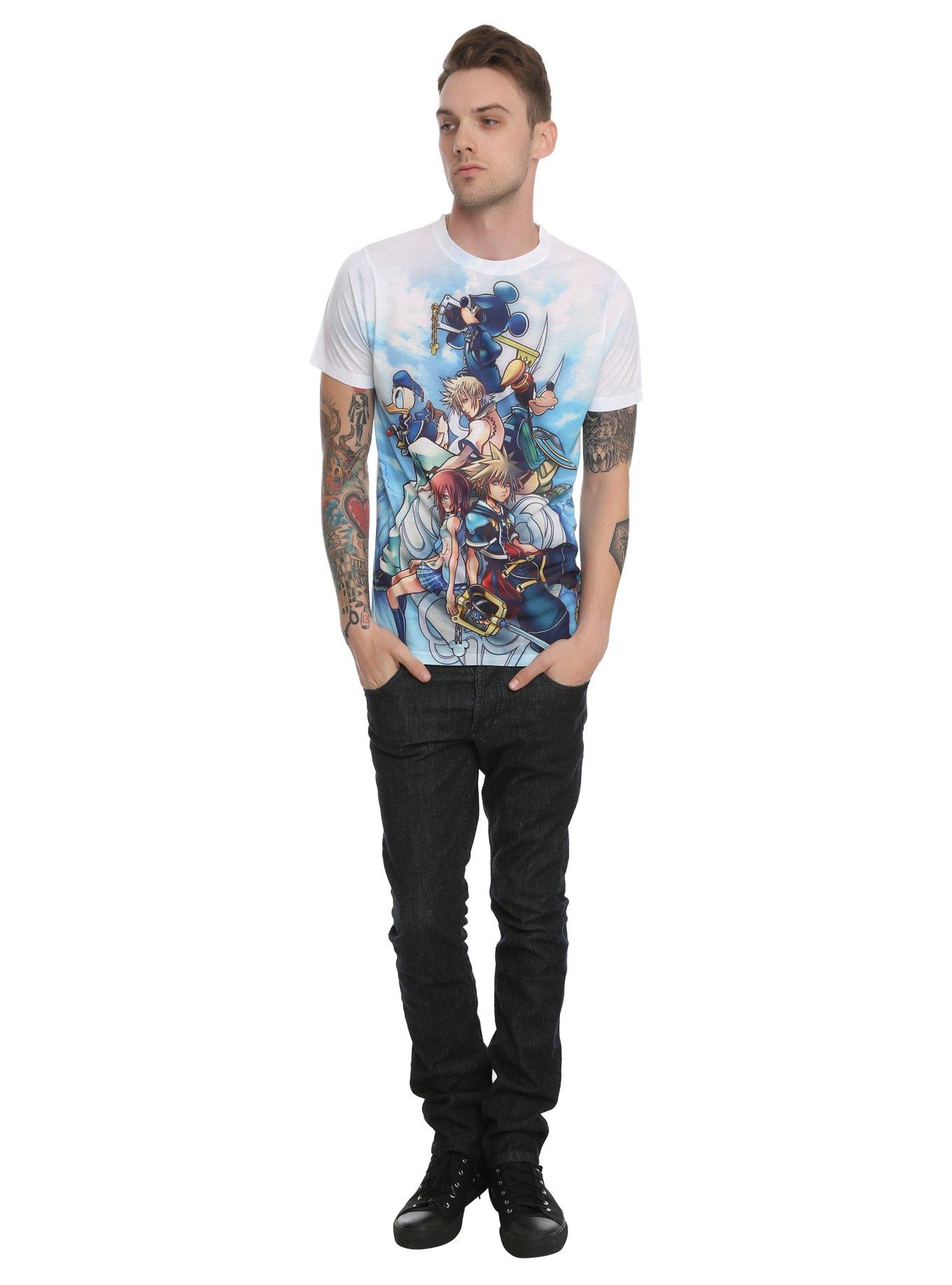 Disney Kingdom Hearts Characters Sublimation T-Shirt, , alternate