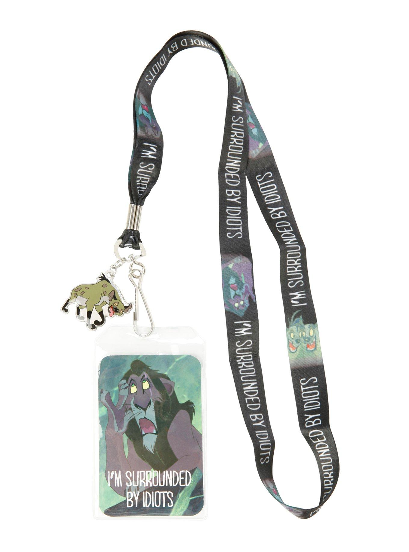 Disney The Lion King Surrounded By Idiots Lanyard, , alternate