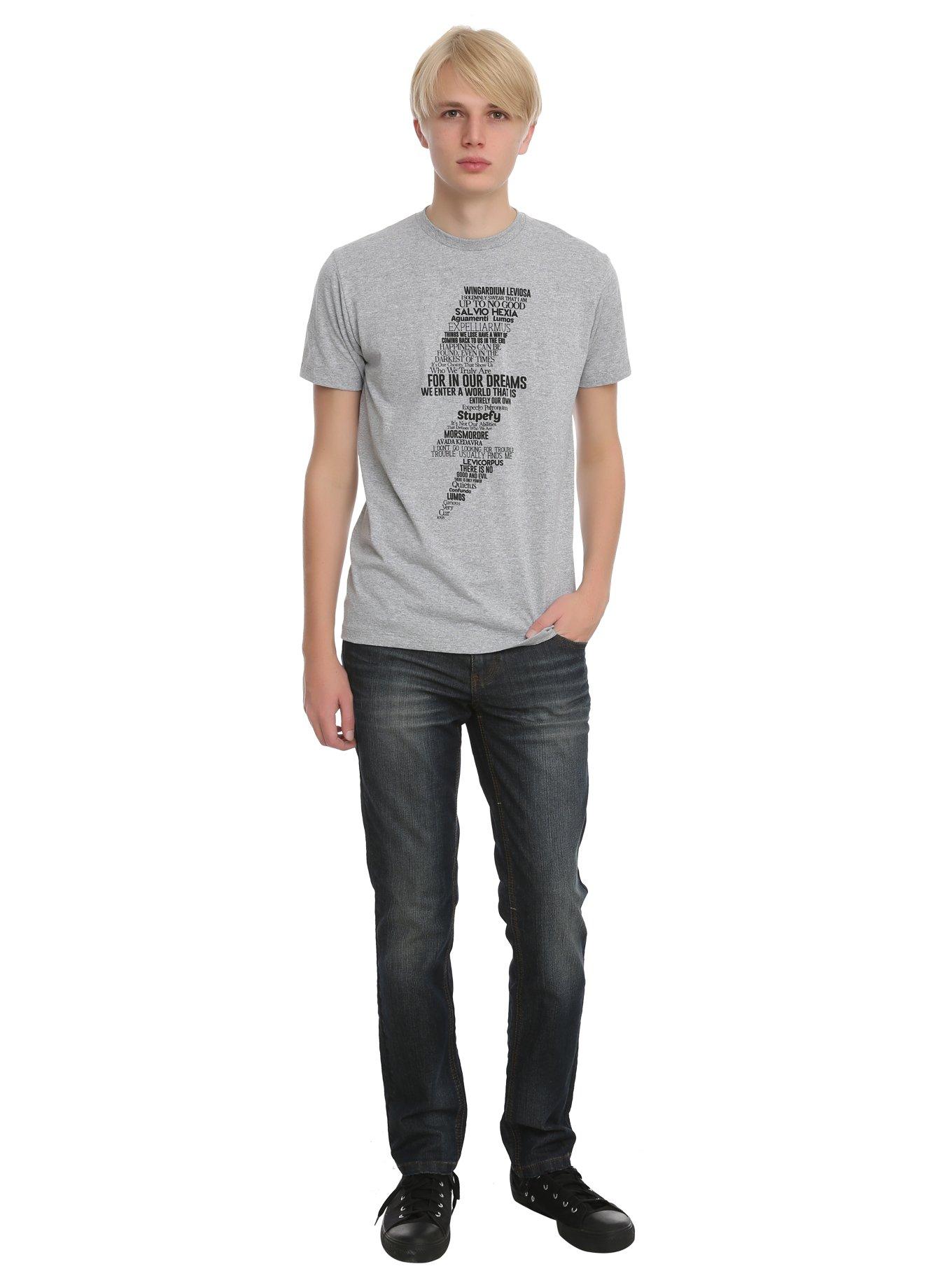 Harry Potter Lightning Bolt Quotes T-Shirt, , alternate