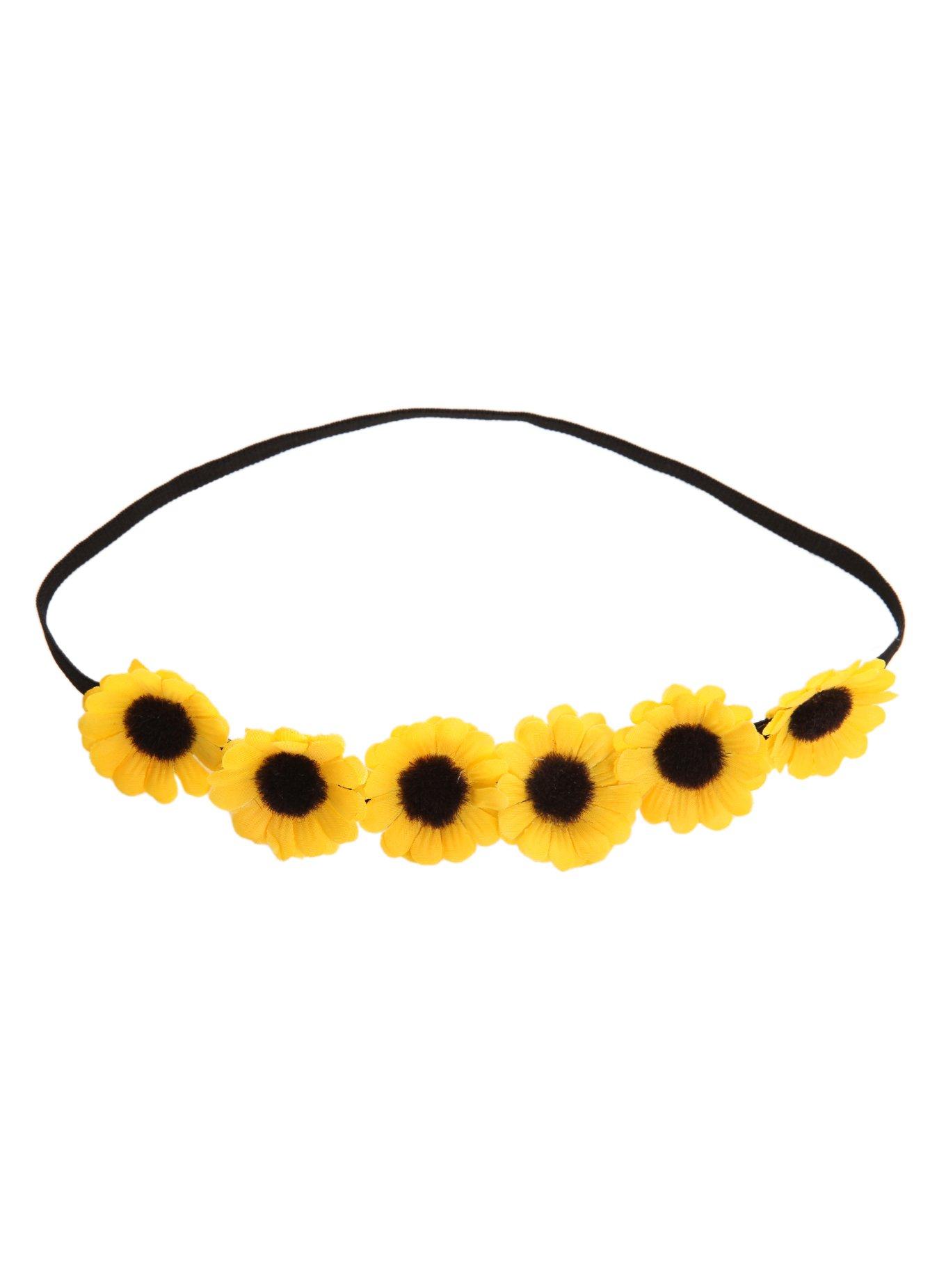 LOVEsick Yellow Daisy Stretchy Headband, , alternate