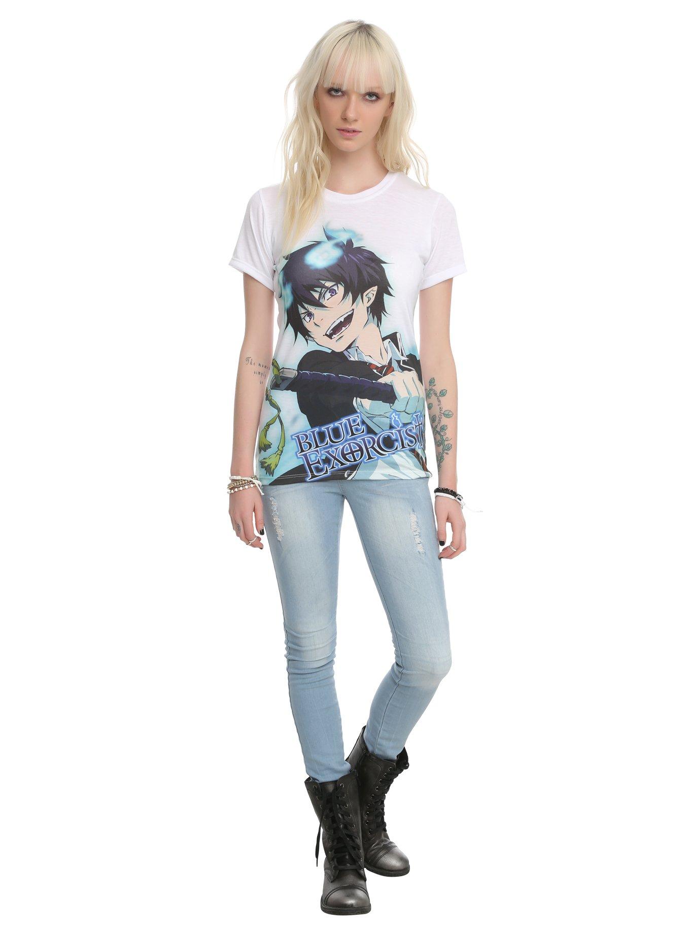 Blue Exorcist Rin Sublimation Girls Top, , alternate