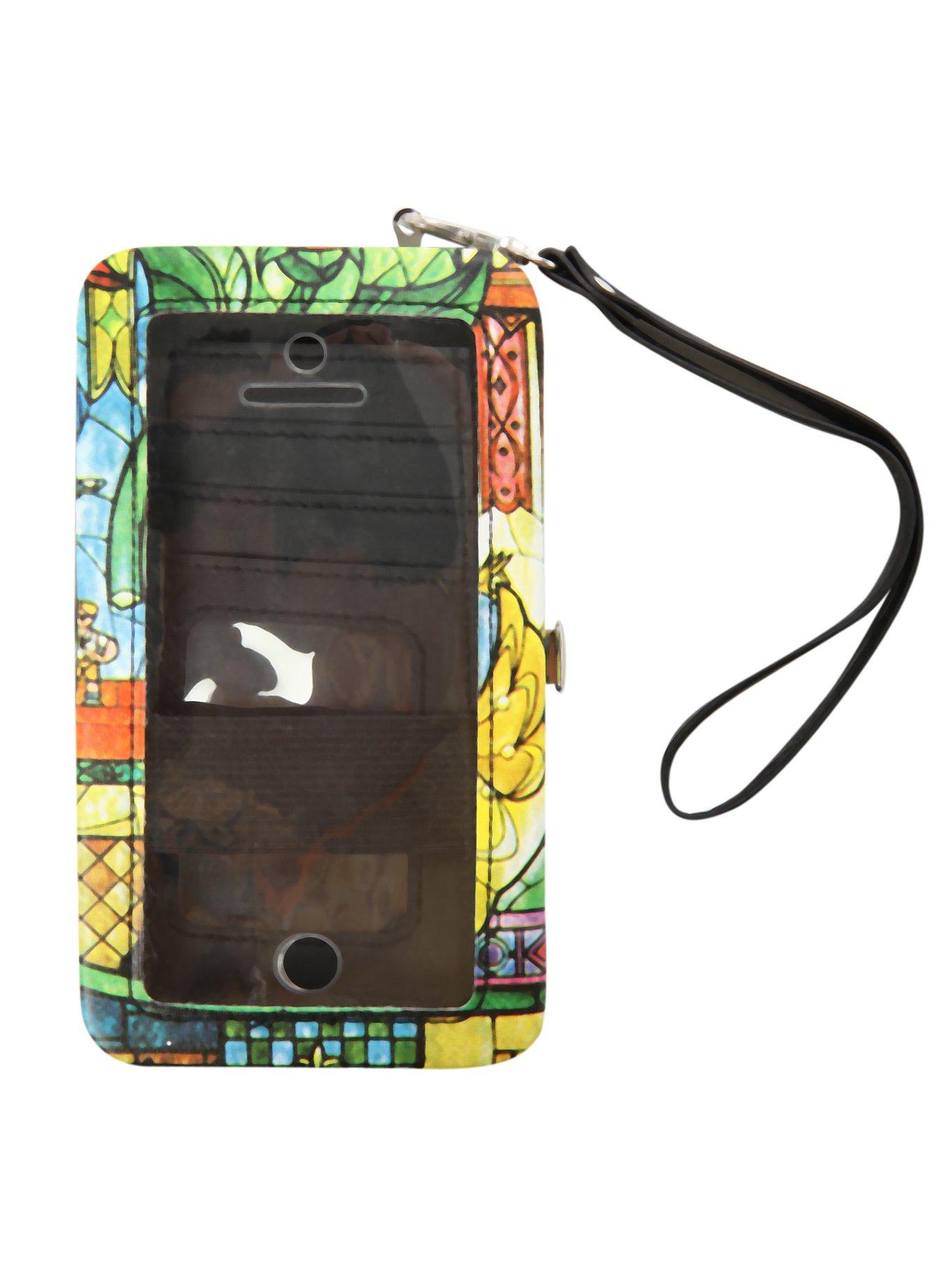 Disney Beauty And The Beast Stained Glass iPhone Hinge Wallet, , alternate