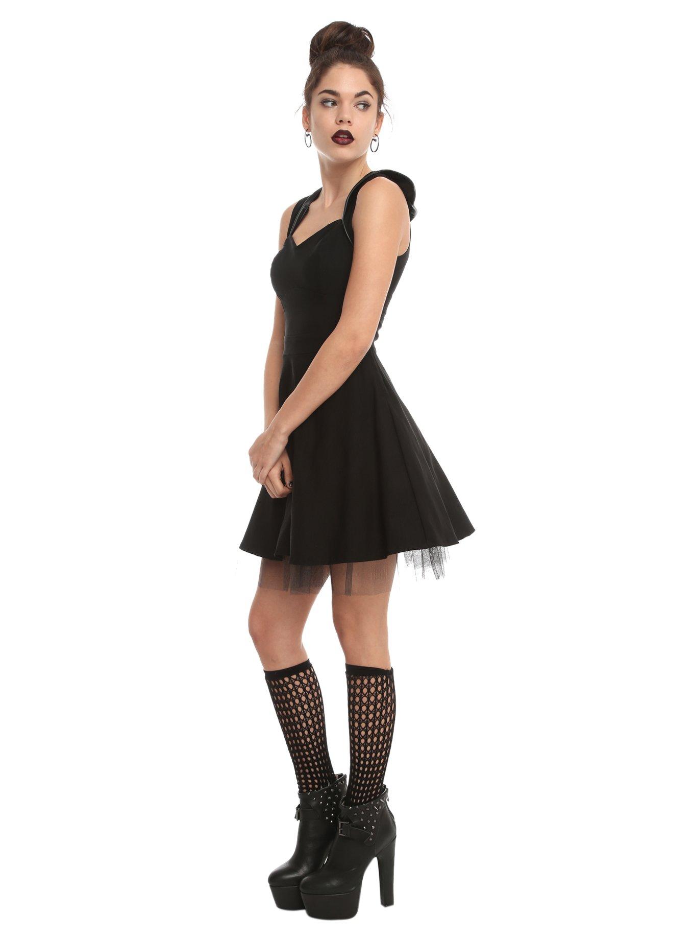 Disney Maleficent High-Collar Dress, , alternate