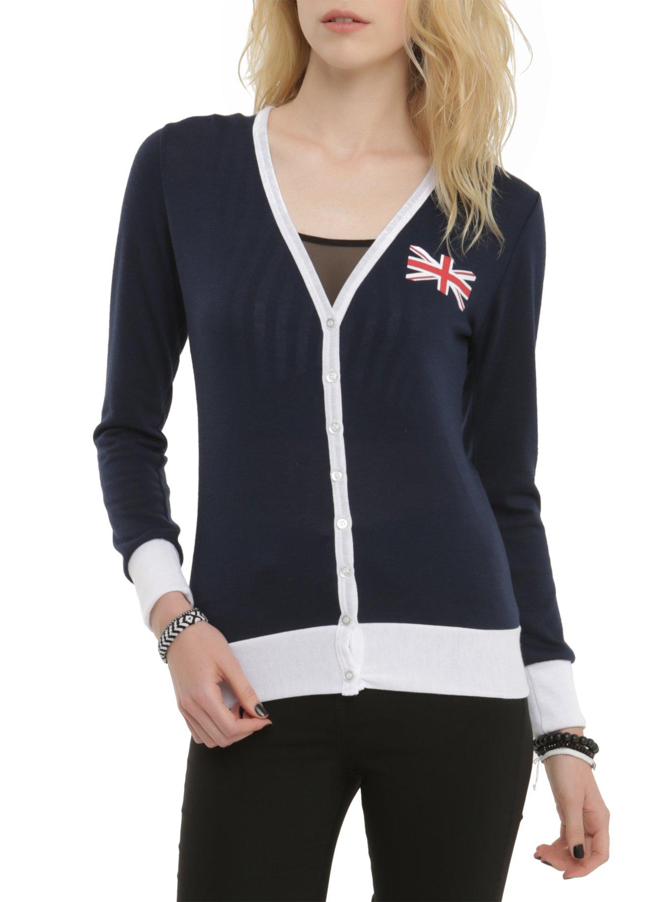 Doctor Who Her Universe Union Jack TARDIS Cardigan, , alternate