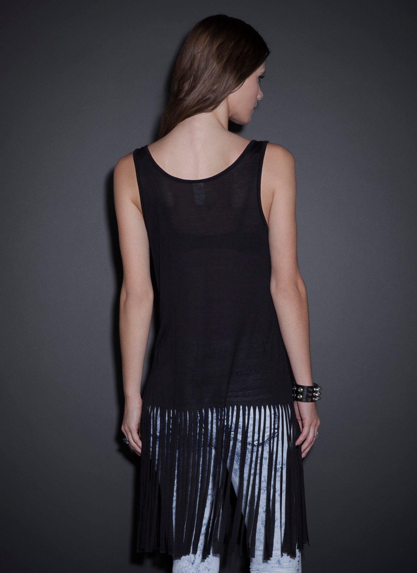 Black Magic Fringe Tank Top, , alternate