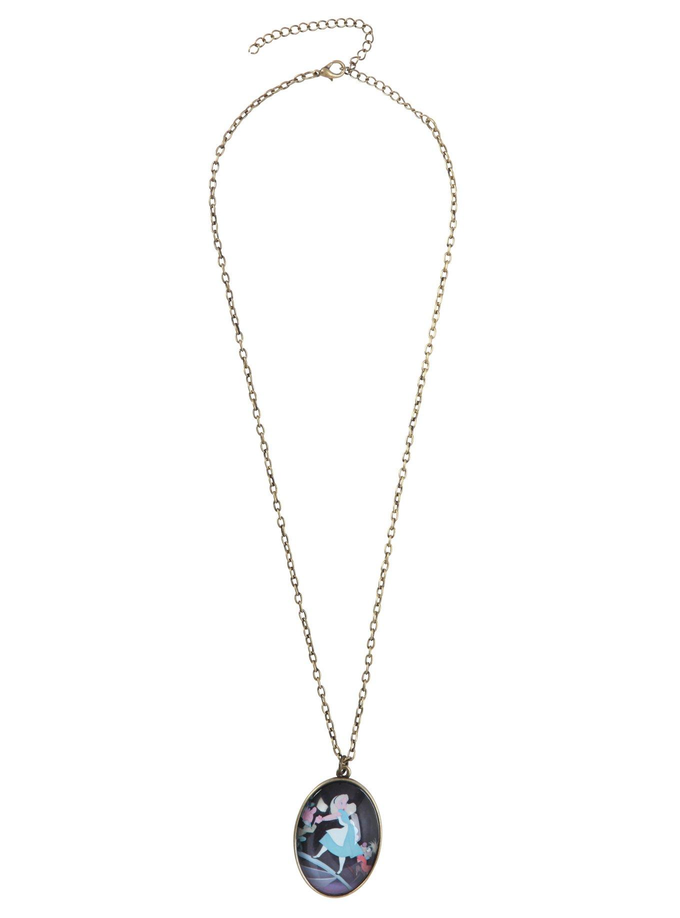 Disney Alice In Wonderland We're All Mad Necklace, , alternate