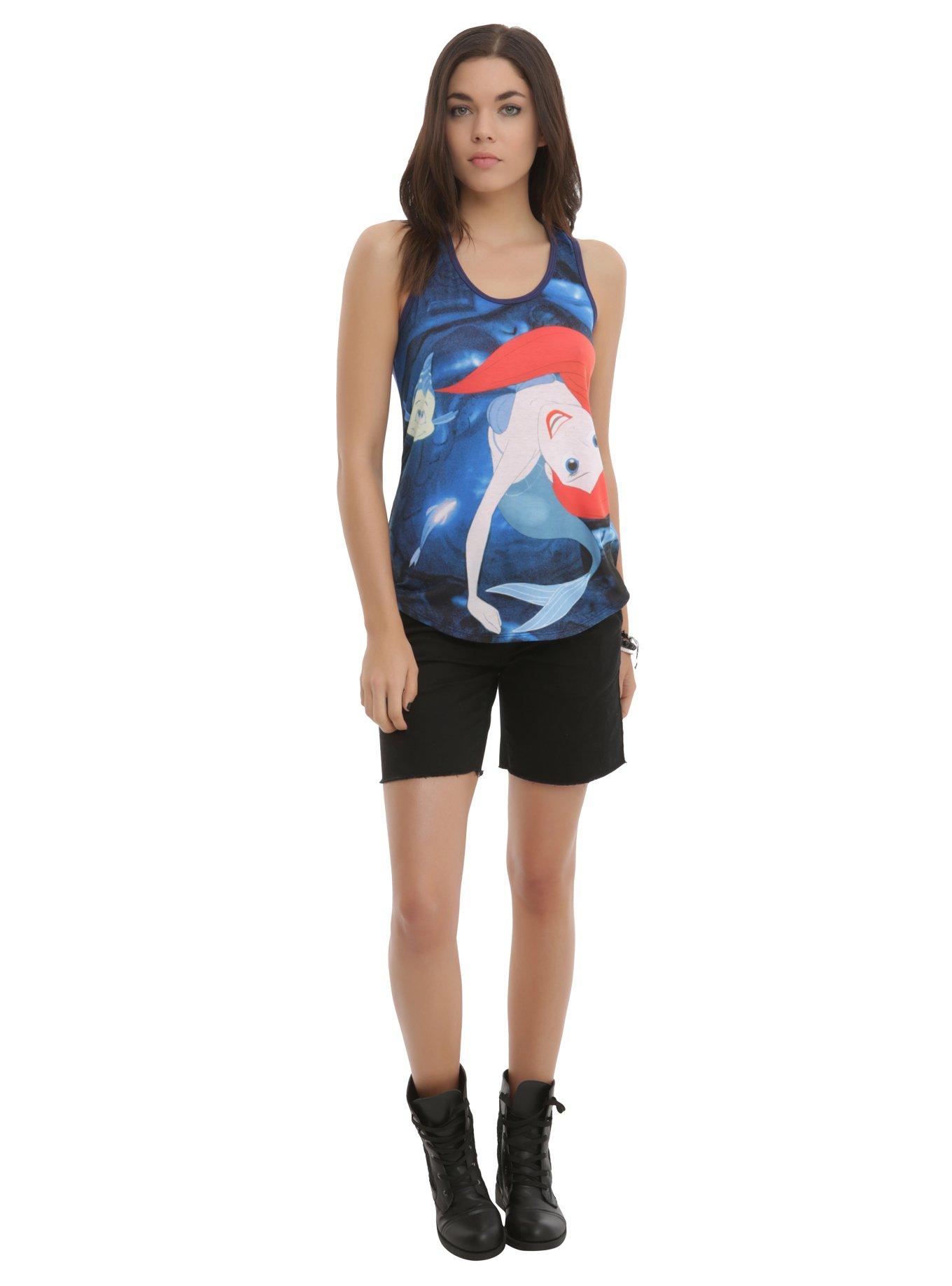 Disney The Little Mermaid Ariel Grotto Swim Girls Tank Top, , alternate