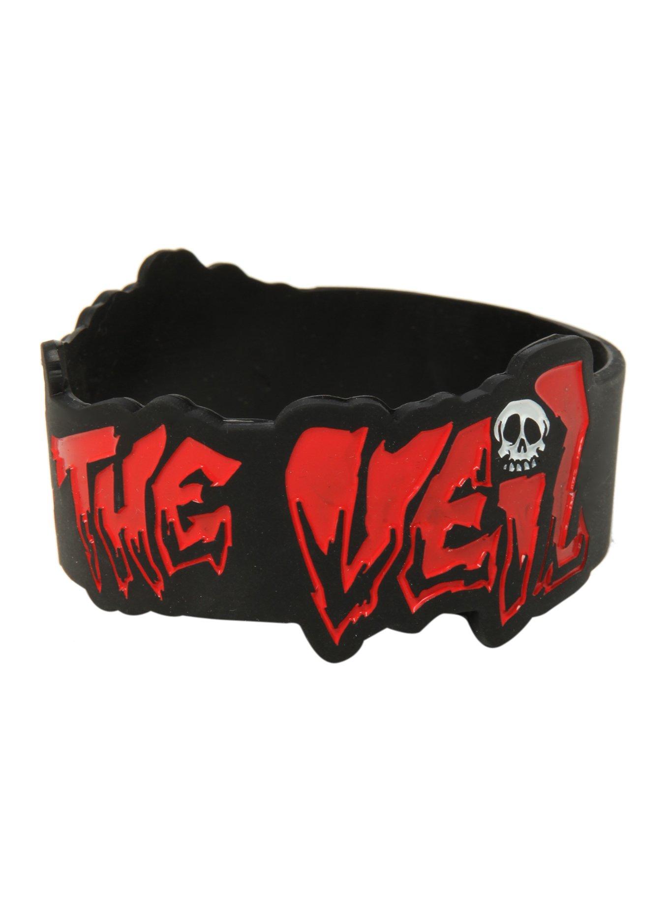 Pierce The Veil Logo Die-Cut Rubber Bracelet, , alternate