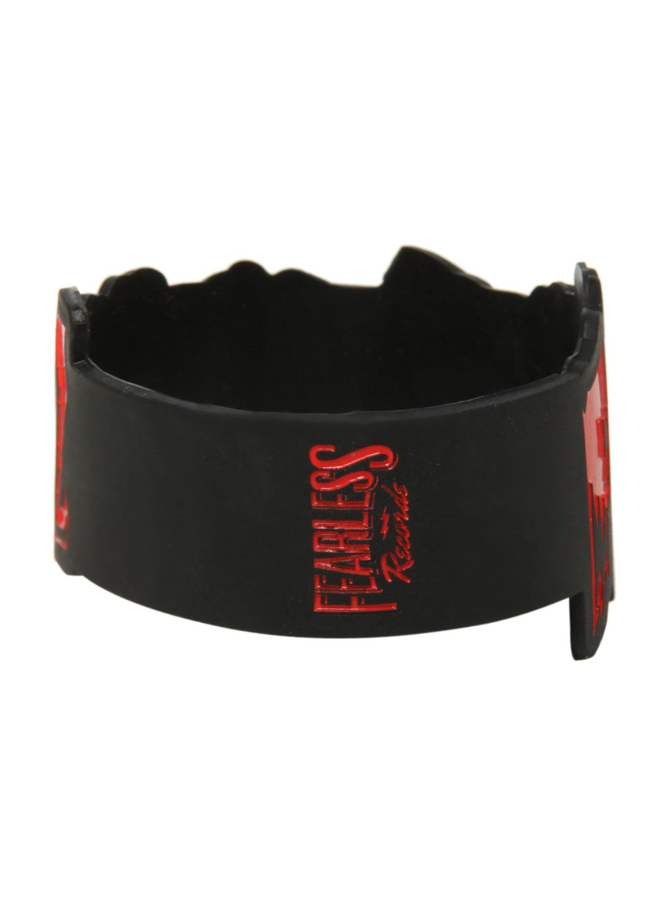 Pierce The Veil Logo Die-Cut Rubber Bracelet, , alternate
