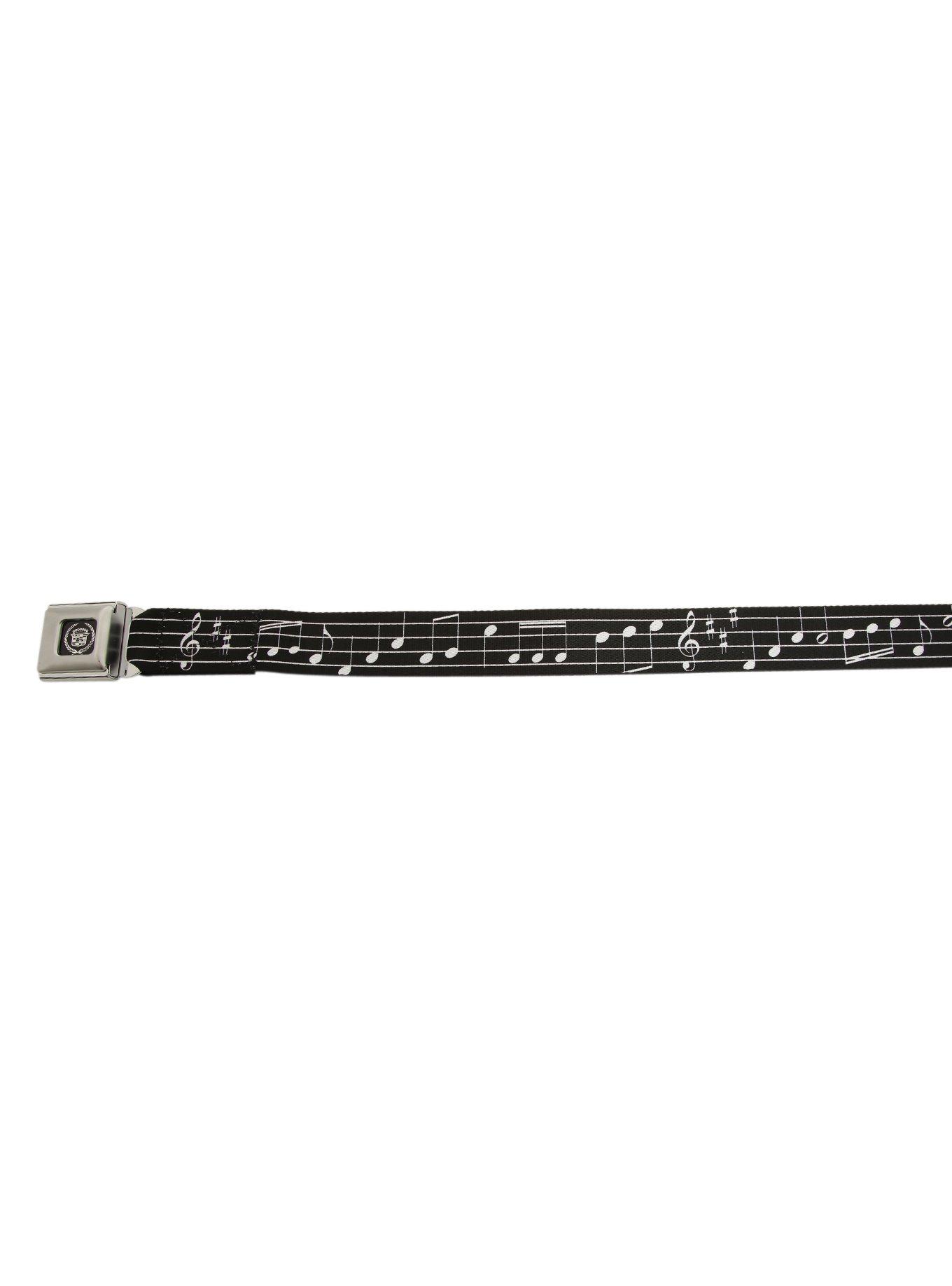 Music Notes Seat Belt Belt, , alternate